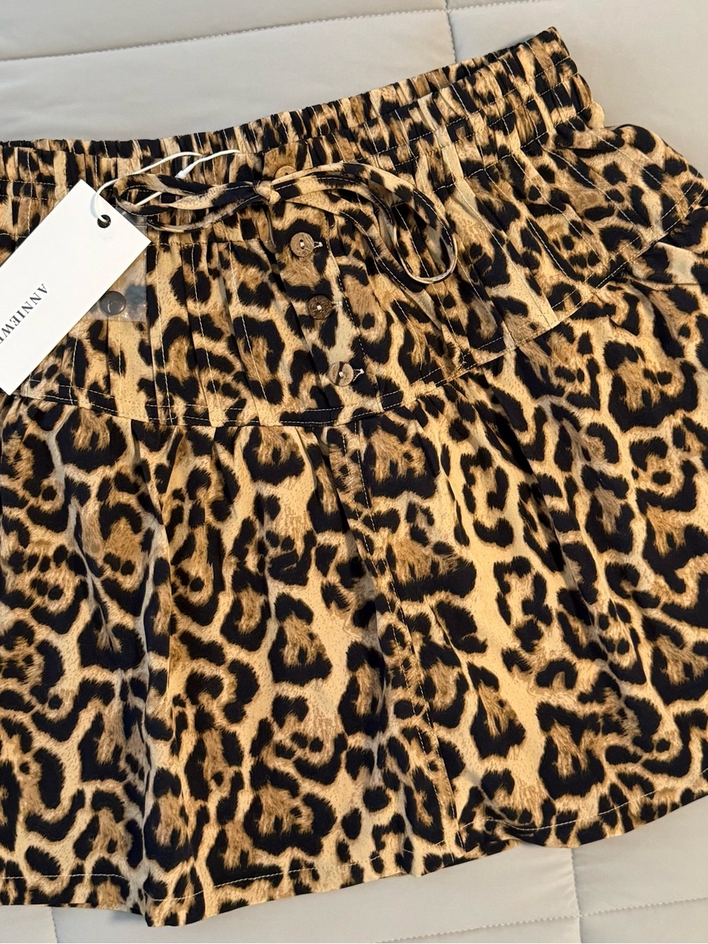 Anniewear Leopard Print Skort - Tan/Black